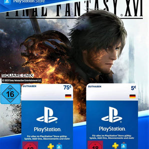 PlayStation Network Card €80 - Final Fantasy XVI - validvalley.com - Chave do produto