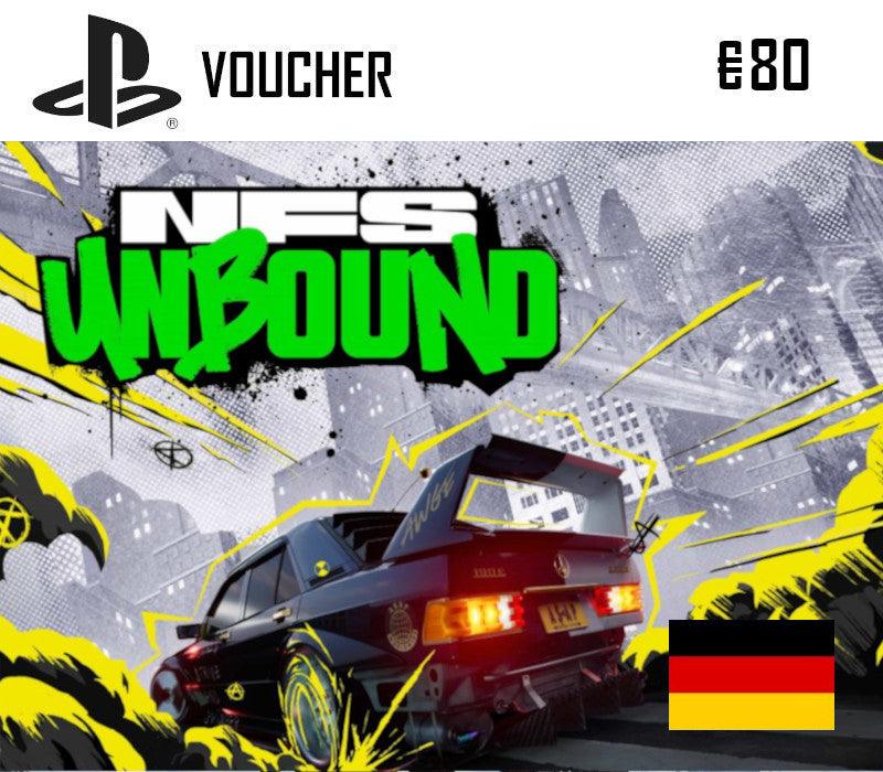 PlayStation Network Card €80 DE -Need for Speed Unbound - validvalley.com - 